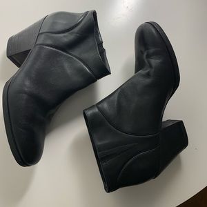 Rachel Comey black leather penpal boots